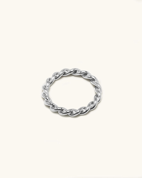 Bague torsadée argent 3.0 Bague torsadée argent 3.0