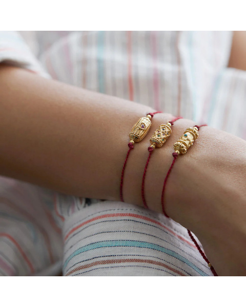 Bracelet Rakhi My Queen Vert Bracelet Rakhi My Queen Vert