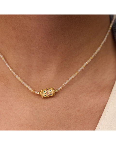 Collier Rakhi I See you pierres