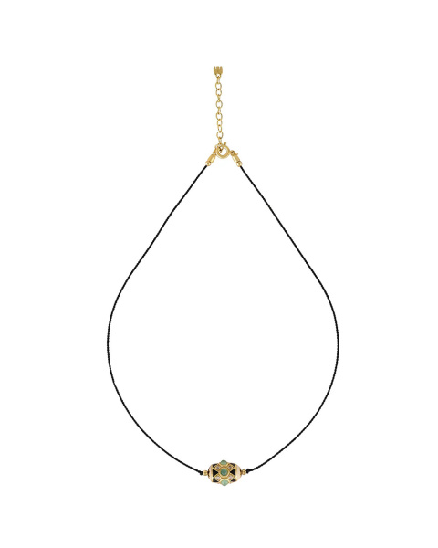 Collier Orisha Havana Fil Noir Collier Orisha Havana Fil Noir