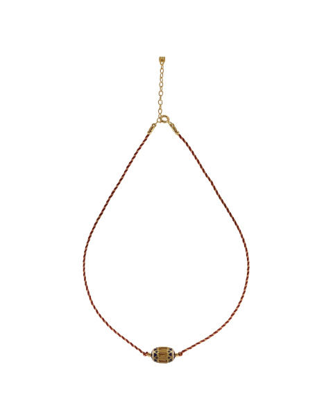 Collier Orisha Santa Clara fil Bicolore Collier Orisha Santa Clara fil Bicolore