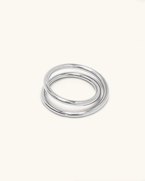 Double spiral silver ring 2.0 Double spiral silver ring 2.0