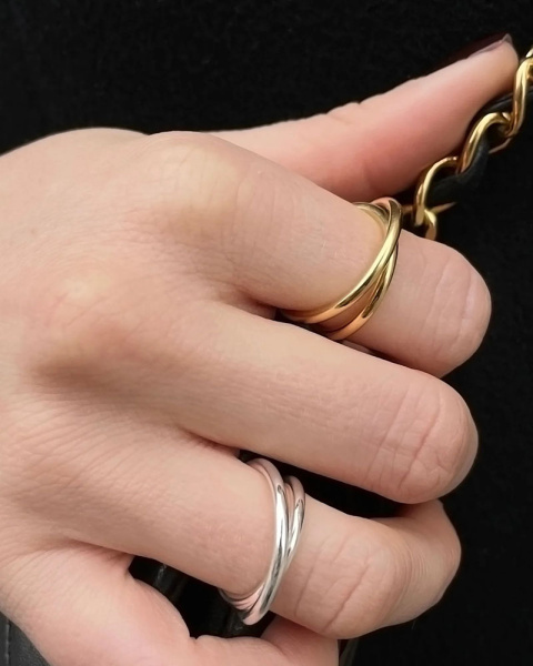 Double spiral vermeil ring 2.0 Double spiral vermeil ring 2.0