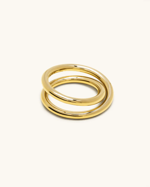 Double spiral vermeil ring 3.0 Double spiral vermeil ring 3.0