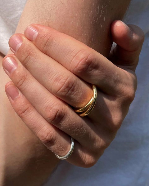 Double spiral vermeil ring 3.0 Double spiral vermeil ring 3.0