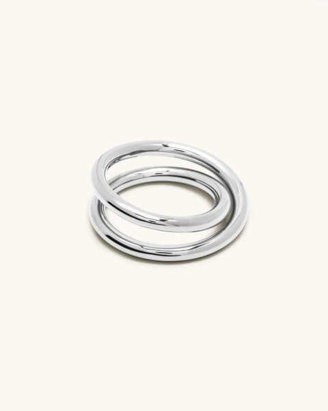 Double spiral silver ring 3.0 Double spiral silver ring 3.0