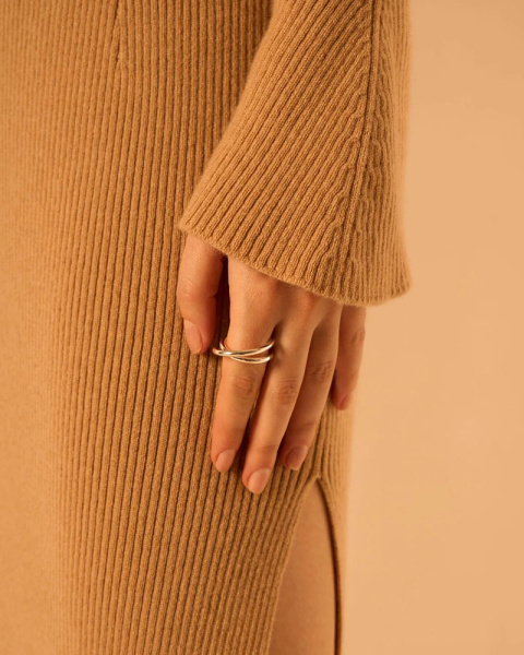 Bague double spirale argent 3.0 Bague double spirale argent 3.0
