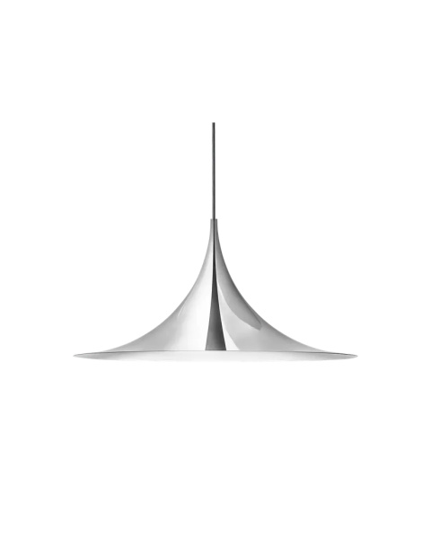 Lampe semi Pendentif Chrome