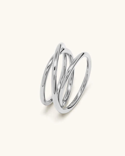 Triple spiral silver ring 2.0 Triple spiral silver ring 2.0