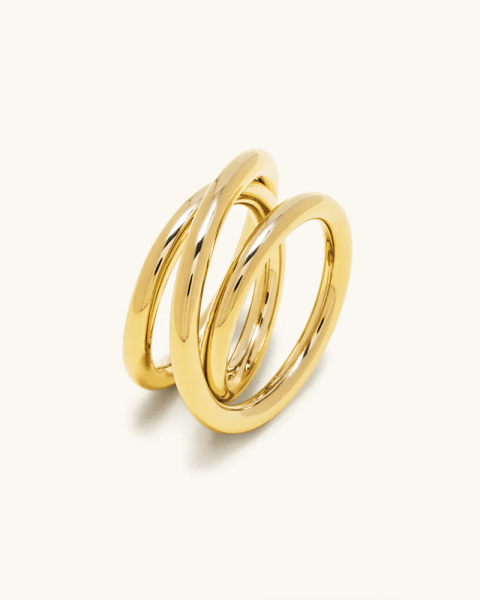 Triple spiral vermeil ring 3.0 Triple spiral vermeil ring 3.0