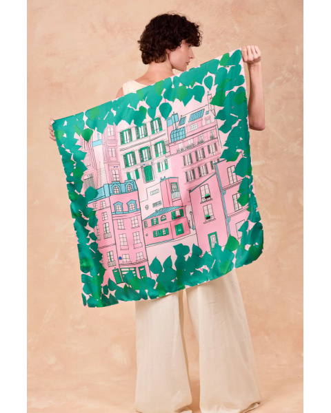 90 cm Silk Square Montmartre