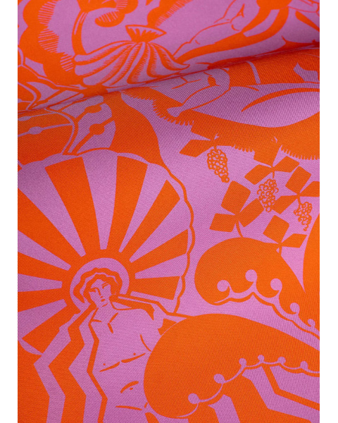 90 cm Square in Massalia Orange 90 cm Square in Massalia Orange