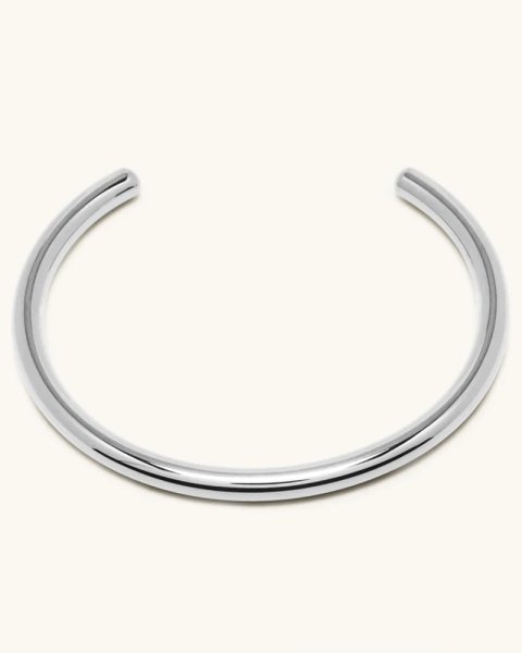 Open silver bangle 4.0 Open silver bangle 4.0