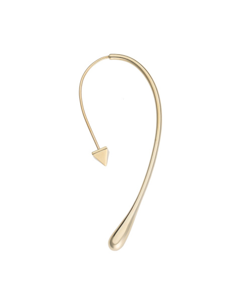 Boucle d'oreille simple incurvée