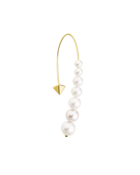 Curved pendant earring Curved pendant earring