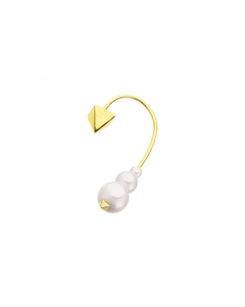 Boucle d'oreille pendentif incurvée petite