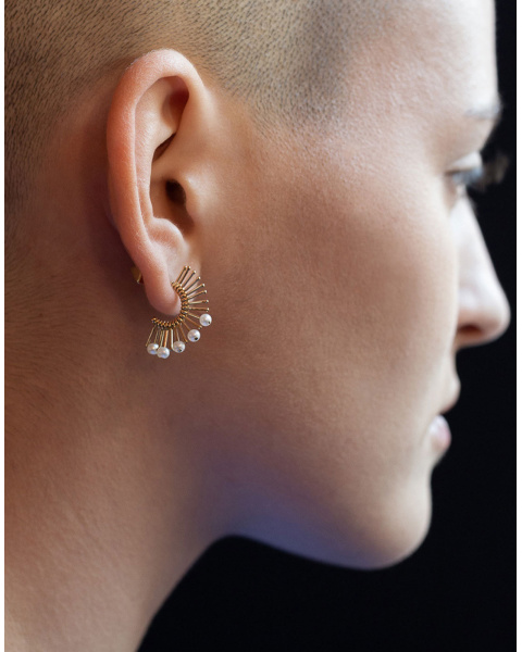 Mini boucle d'oreille Mohawk