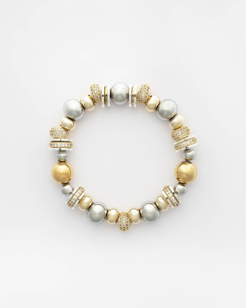 Bracelet Nefertiti Or et Argent