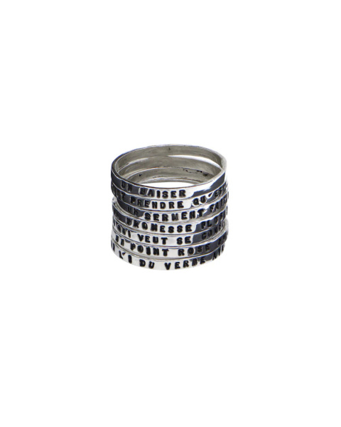 Edmond Rostand Ring "A Kiss" 7 Rows Edmond Rostand Ring "A Kiss" 7 Rows