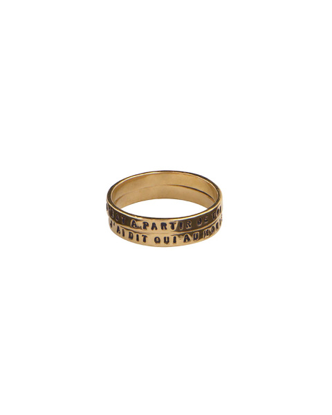 Ring "It Is From You That I Said Yes to the World" In Vermeil Ring "It Is From You That I Said Yes to the World" In Vermeil