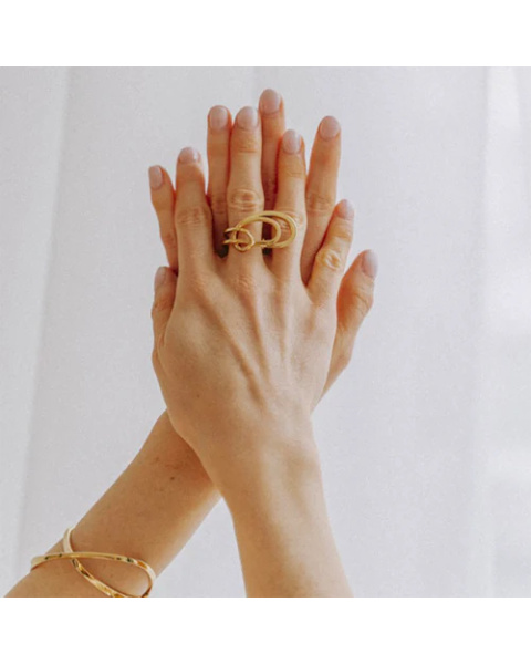 Bague Triple Loop Gold