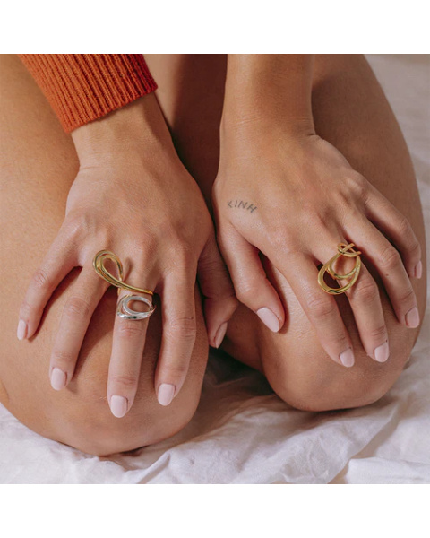 Bague Triple Loop Gold