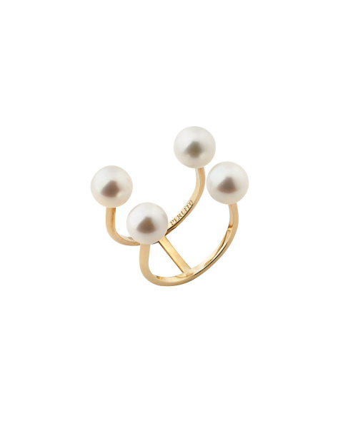 Open ring with 4 pearls Open ring with 4 pearls