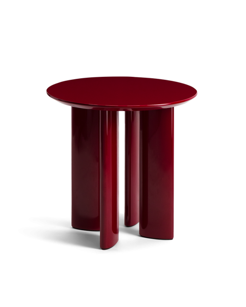 Table d'appoint bordeaux hêtre laqué Table d'appoint bordeaux hêtre laqué