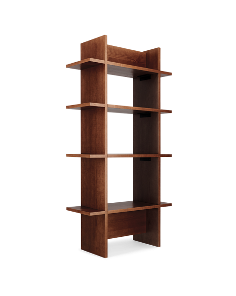 Ash library with iroko finish