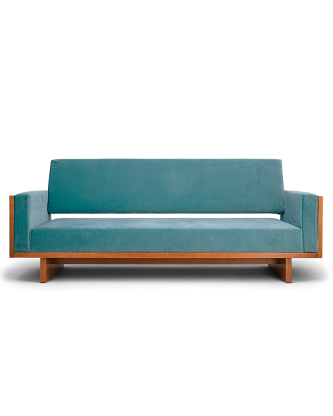 3-Seater Sofa Signora Blue Velvet