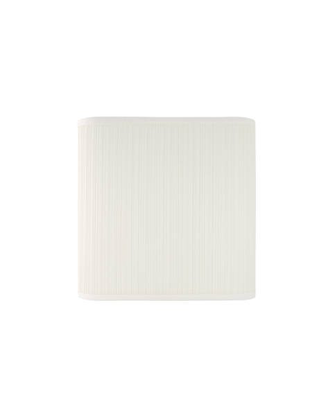 Applique blanche coton plissé carrée