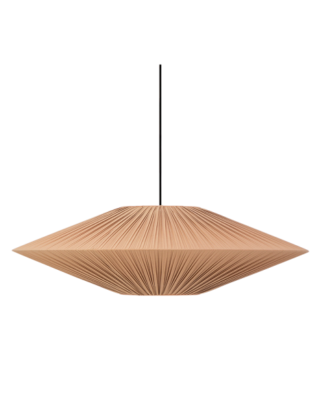 Grande suspension sable coton plissé