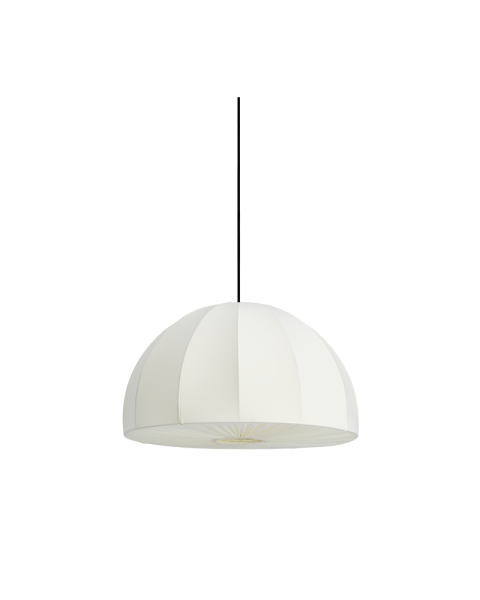 Cream white stretch fabric pendant