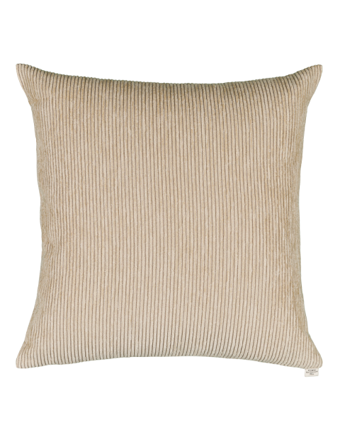 Coussin Carino velours côtelé beige - carré Coussin Carino velours côtelé beige - carré
