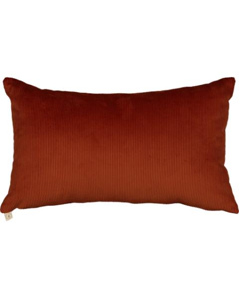 Coussin cognac velours côtelé - rectangle Coussin cognac velours côtelé - rectangle