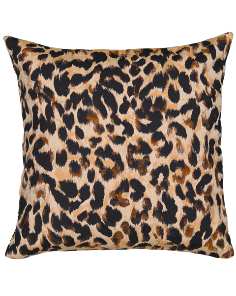 Coussin léopard coton jacquard - carré Coussin léopard coton jacquard - carré