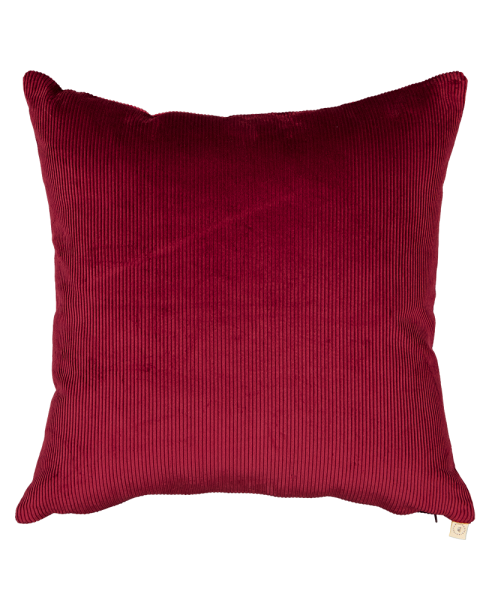 Coussin prune velours côtelé - carré Coussin prune velours côtelé - carré