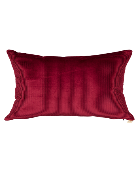 Coussin prune velours côtelé - rectangle Coussin prune velours côtelé - rectangle