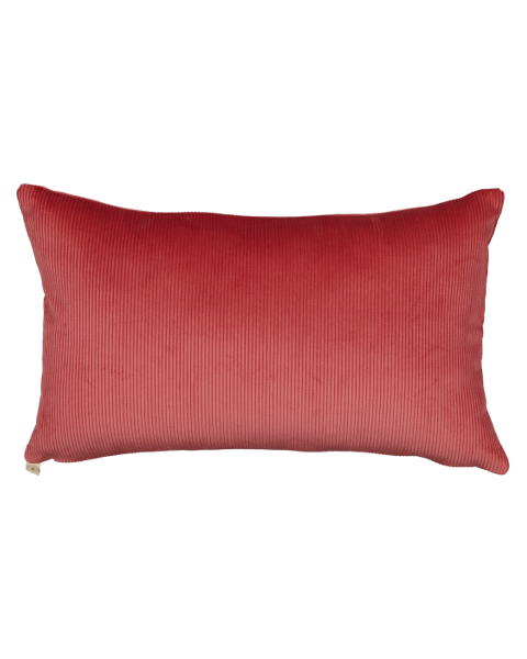 Coussin rose velours côtelé - rectangle Coussin rose velours côtelé - rectangle