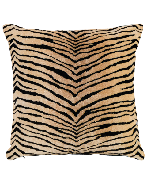 Coussin velours tigre - carré Coussin velours tigre - carré
