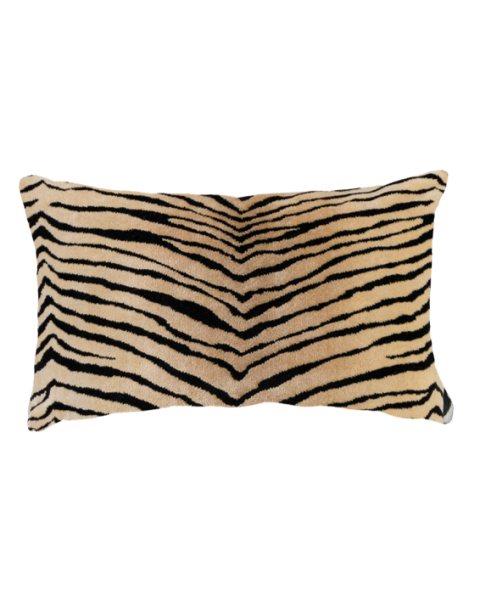 Coussin velours tigre - rectangle Coussin velours tigre - rectangle