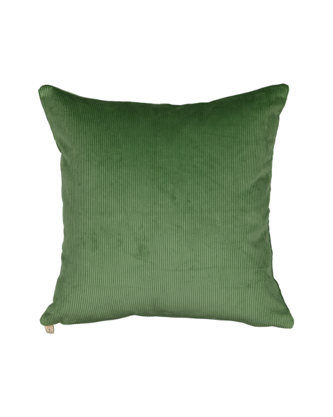 Coussin vert amande velours côtelé - carré Coussin vert amande velours côtelé - carré