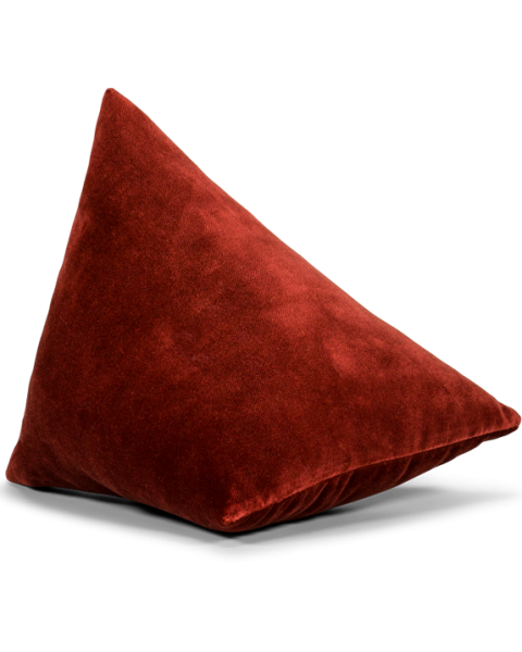 Coussin bordeaux velours berlingot - 20x20x20cm Coussin bordeaux velours berlingot - 20x20x20cm