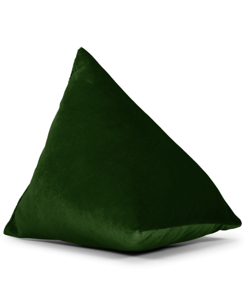 Coussin vert sapin velours berlingot - 20x20x20cm Coussin vert sapin velours berlingot - 20x20x20cm