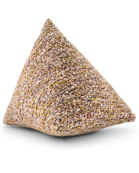 Coussin effet tweed marron et vert berlingot - 30x30x30cm Coussin effet tweed marron et vert berlingot - 30x30x30cm