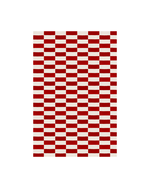Tapis damier brique laine - 150x200cm Tapis damier brique laine - 150x200cm