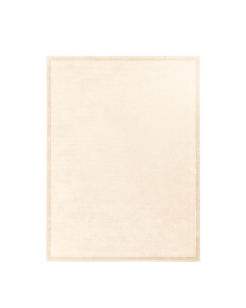 Tapis blanc crème laine - 150x200cm