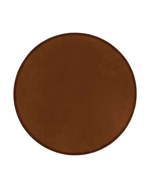 Tapis rond chocolat laine Tapis rond chocolat laine