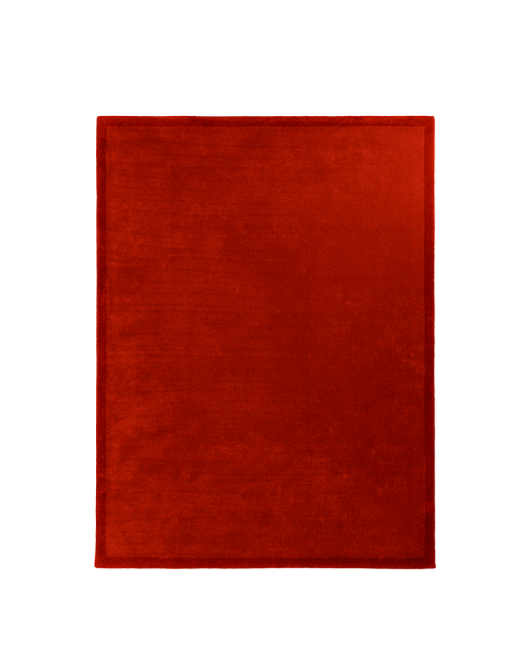 Red earth wool rug - 150x200cm