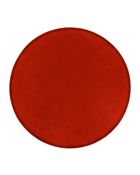 Tapis rond rouge terre laine Tapis rond rouge terre laine